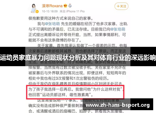 运动员家庭暴力问题现状分析及其对体育行业的深远影响 运动员家庭暴力问题现状分析及其对体育行业的深远影响